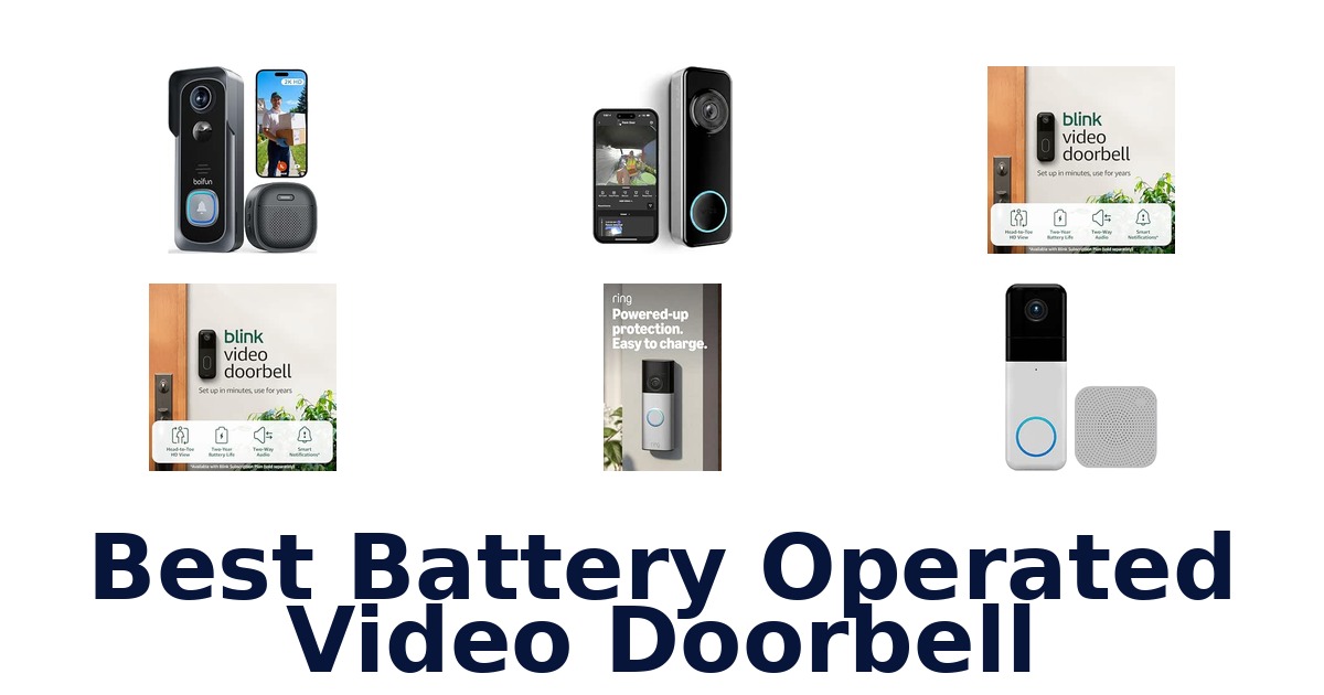 Best Battery Operated Video Doorbell