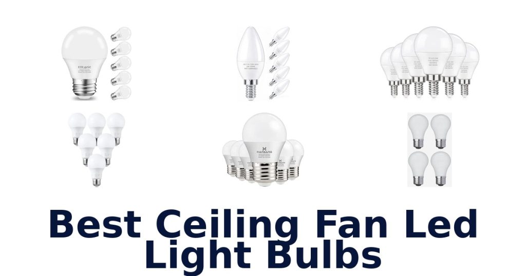 Best Ceiling Fan Led Light Bulbs
