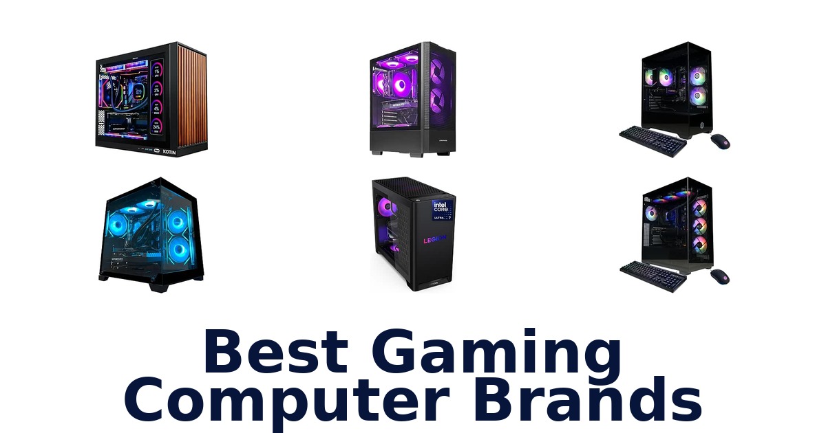 Best Gaming Computer Brands