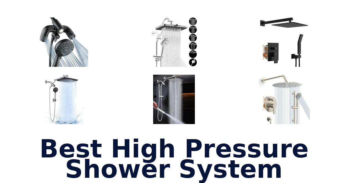 Best High Pressure Shower System