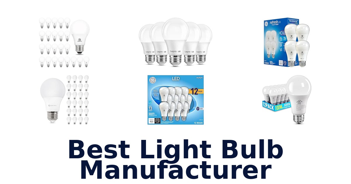 Best Light Bulb Manufacturer