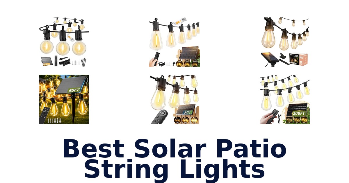 Best Solar Patio String Lights