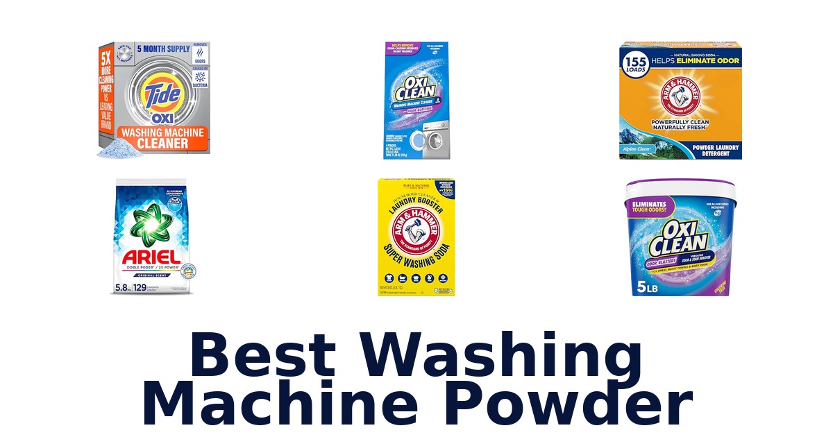 Best Washing Machine Powder