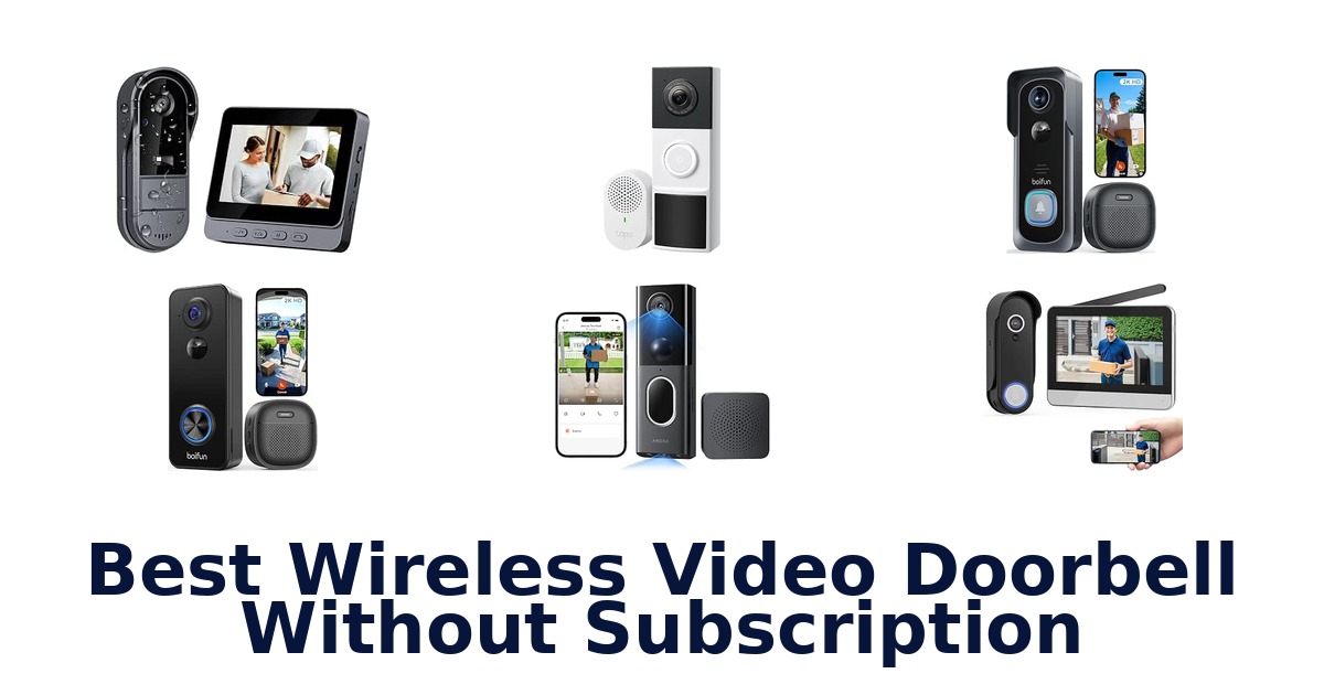 Best Wireless Video Doorbell Without Subscription