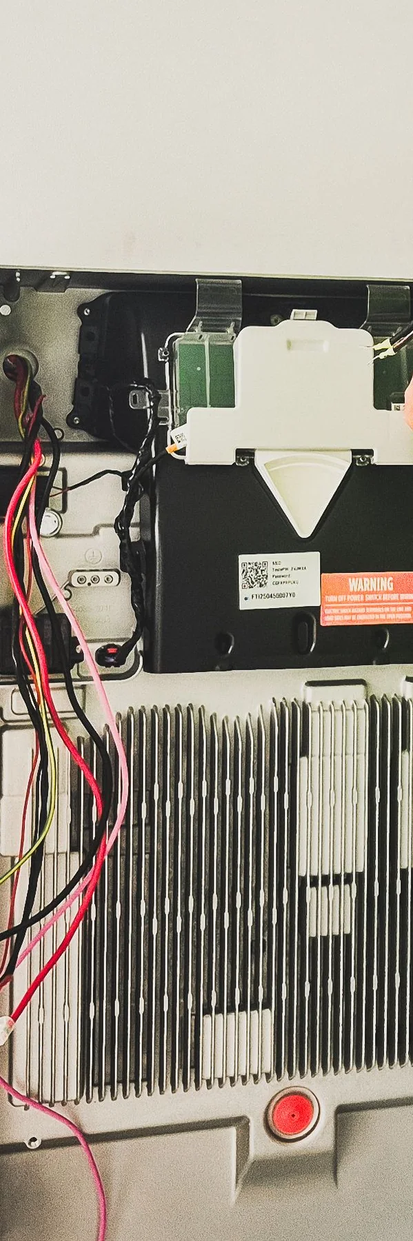 Wall-mounted residential battery equipment